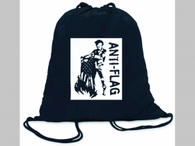 Anti Flag  ľahké sťahovacie vrecko ( batôžtek / vak ) s čiernou šnúrkou, 100% bavlna 100 g/m2, rozmery cca. 37 x 41 cm